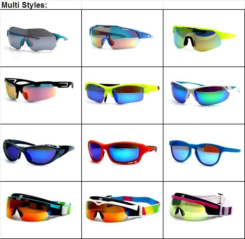 SA0827e01 Factory Direct Hot-Selling 100% UV Protection Sports Sunglasses Eyewear Safety Cycling Mountain Bicycle Eye Glasses Men Women Unisex