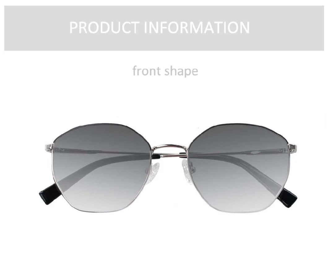 Gd Design Metal Chic Good Quality Large Frame Sunglasses for Men Women UV Protection